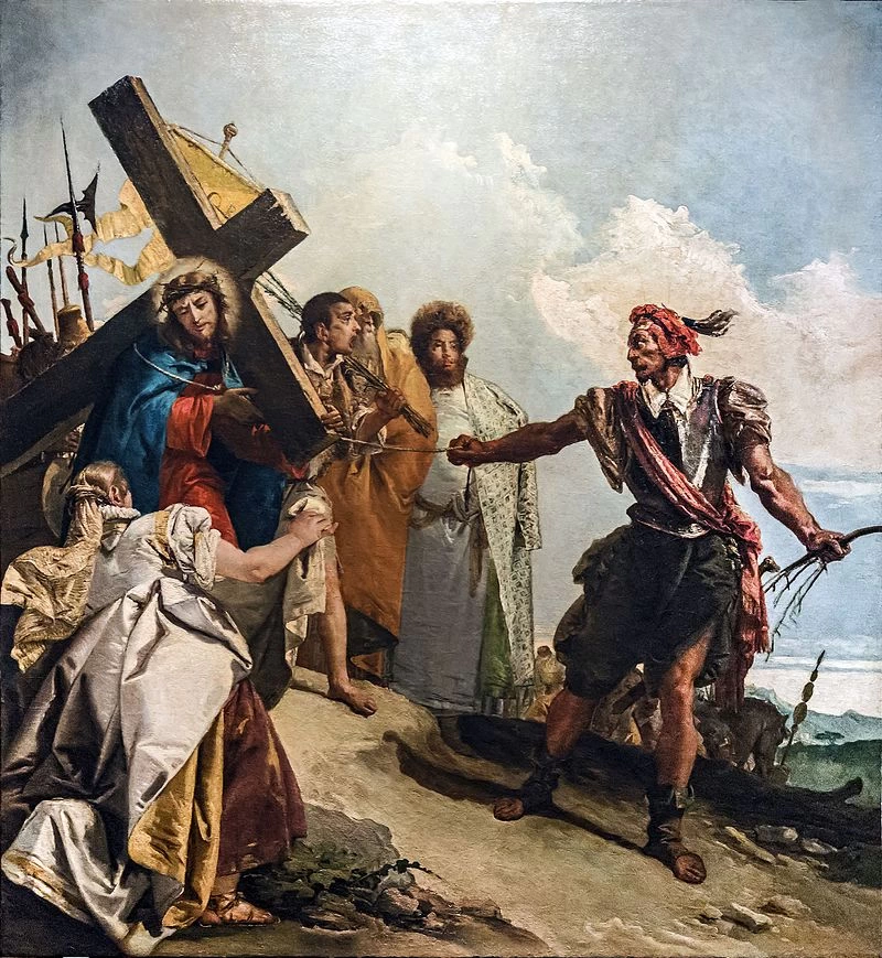 Chiesa di San Paolo, Venezia - Oratorio del Crocifisso, VIA CRUCIS VI, Veronica asciuga il volto di Gesù
